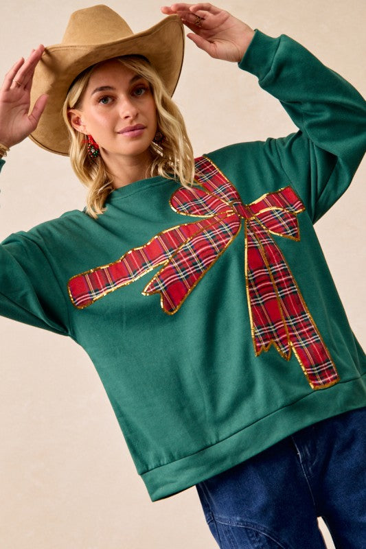 Christmas Ribbon Top