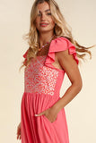 Flirty Coral Dress