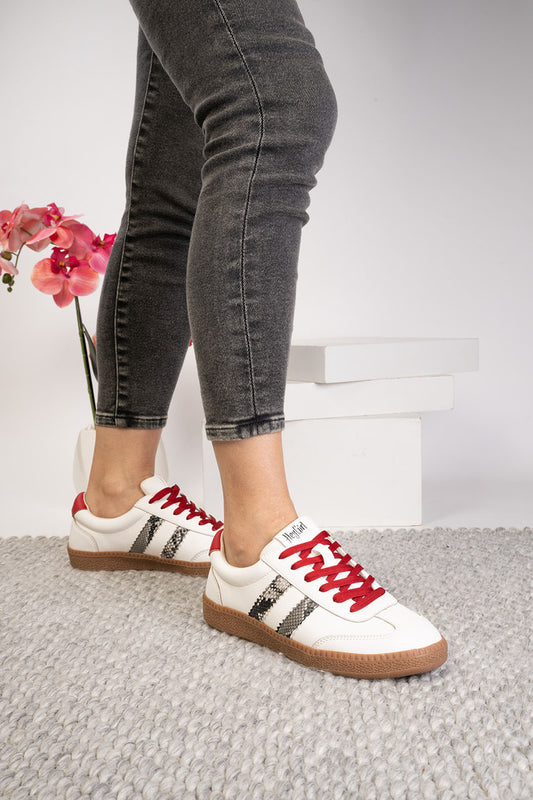 Corky's White Heads Up Sneaker