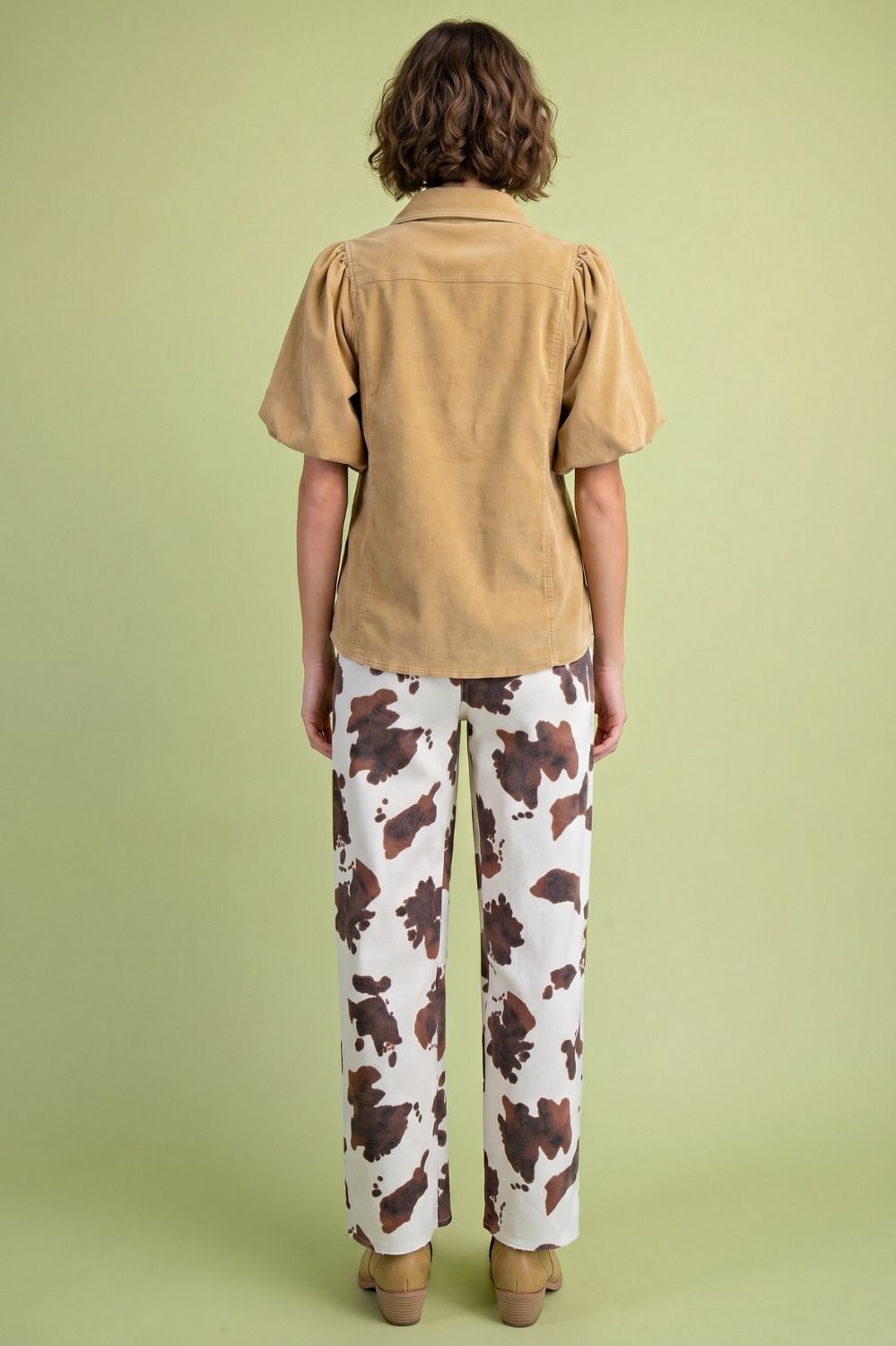 Honey Corduroy Top
