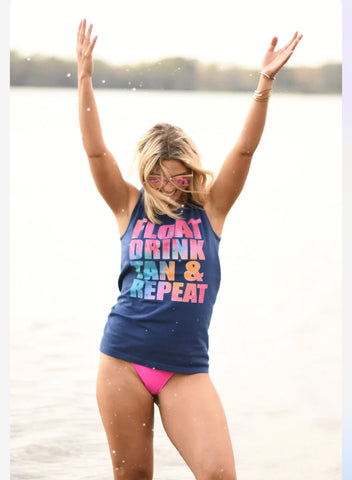 Float Drink Tan Repeat