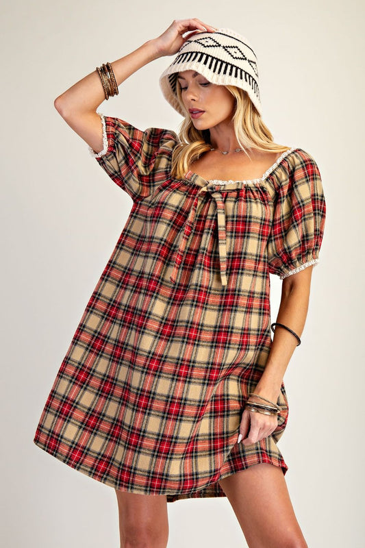 Fall Plaid Dress