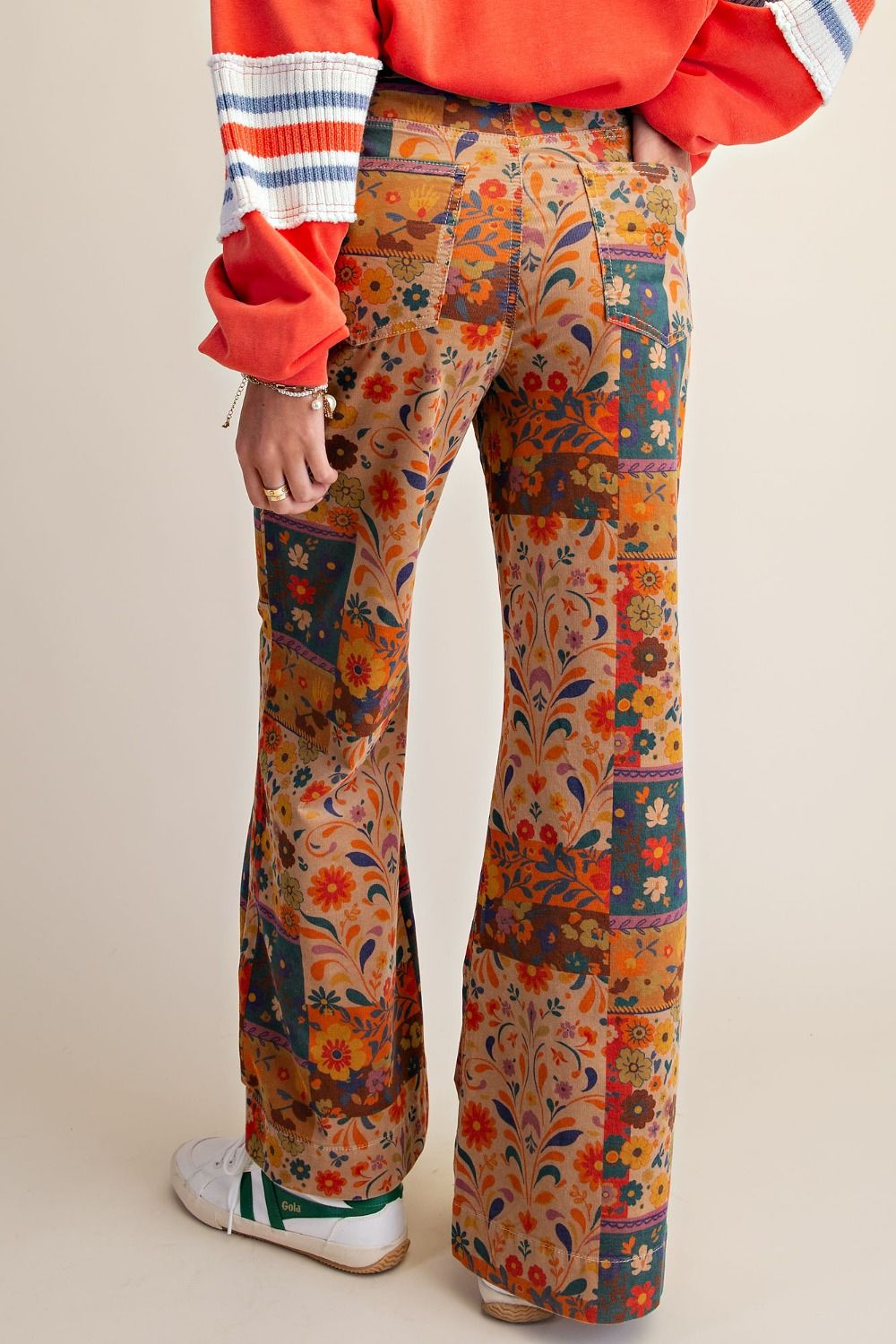 Latte Floral Pant