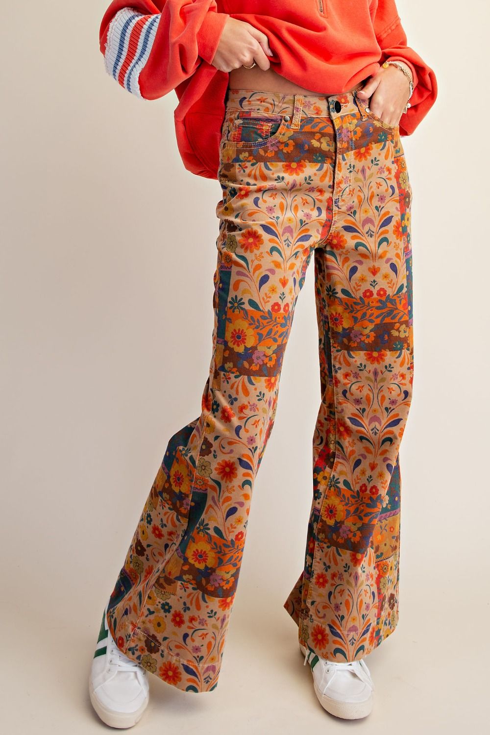 Latte Floral Pant
