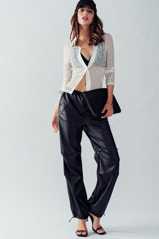 Leather Joggers