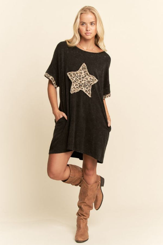 Star Leopard Dress