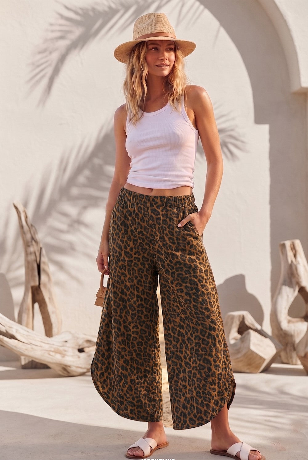 Leopard Tulip Pants