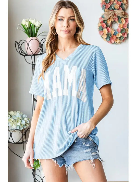 Mama Ribbed Top