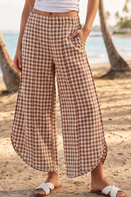 Mocha Plaid Pant