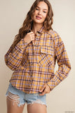 Mustard Plaid Top