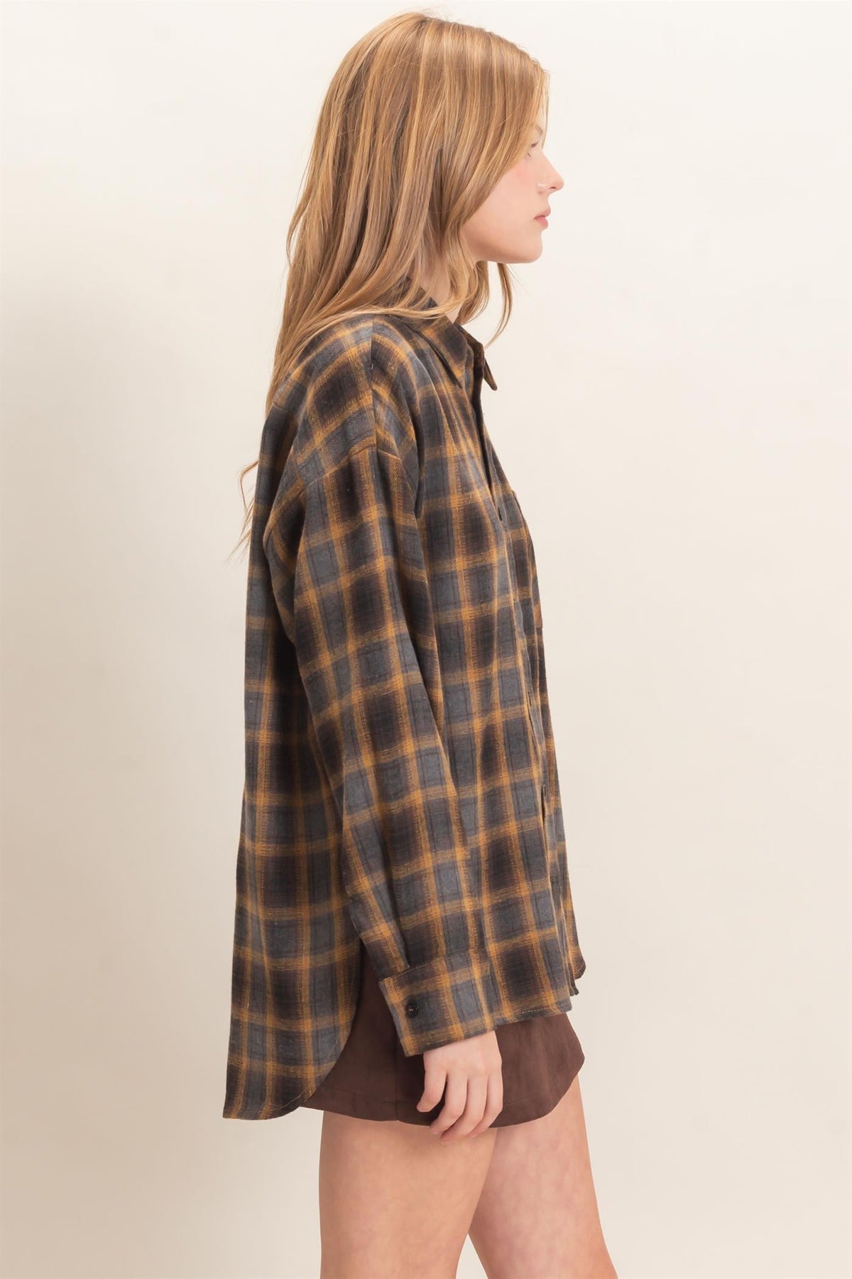 Mustard Plaid Jacket