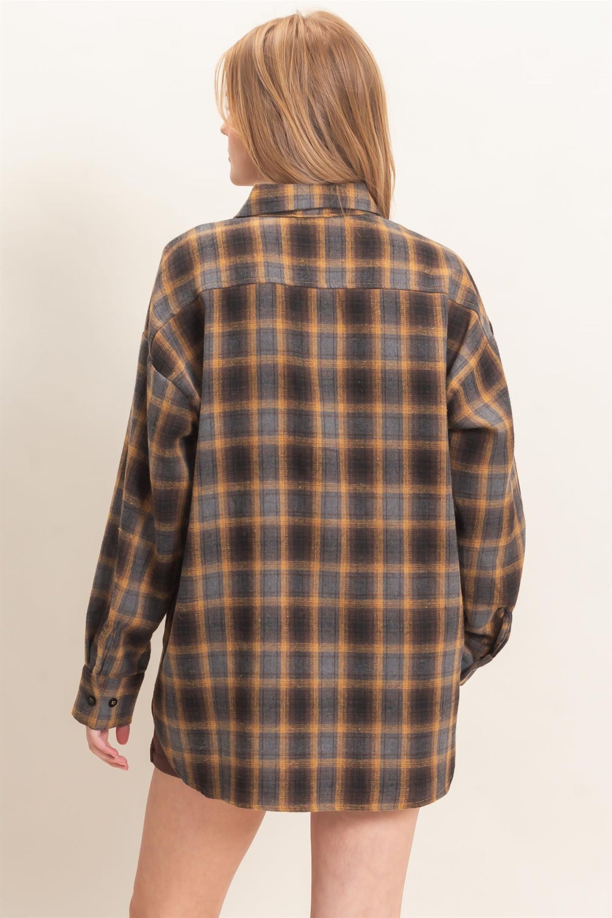 Mustard Plaid Jacket