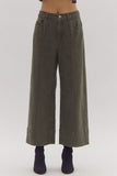 Olive Mid-rise Pant