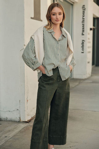 Olive Mid-rise Pant