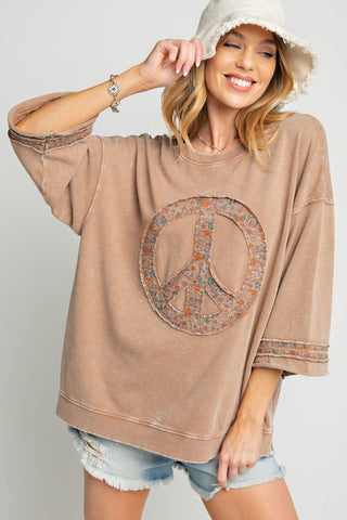 Floral Peace Pullover