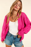 Fuchsia Cardi