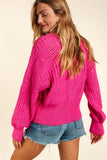 Fuchsia Cardi