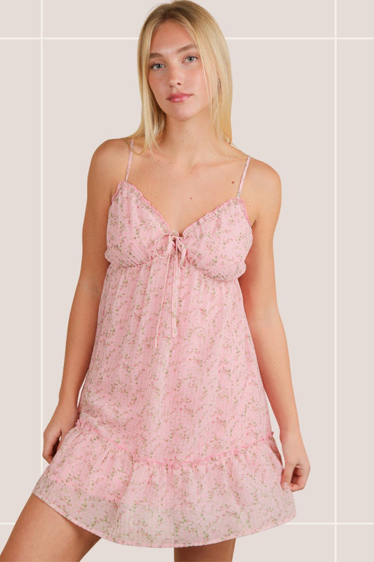 Pink Floral Dress