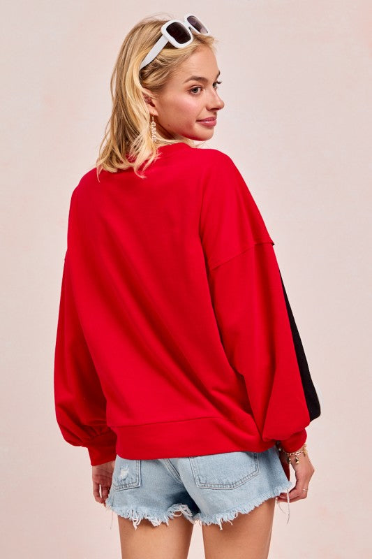 Red & Black Top