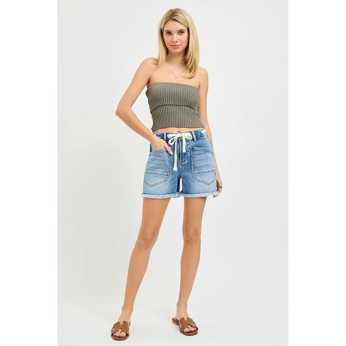 Risen Eyelet Tie Waist Short 6417