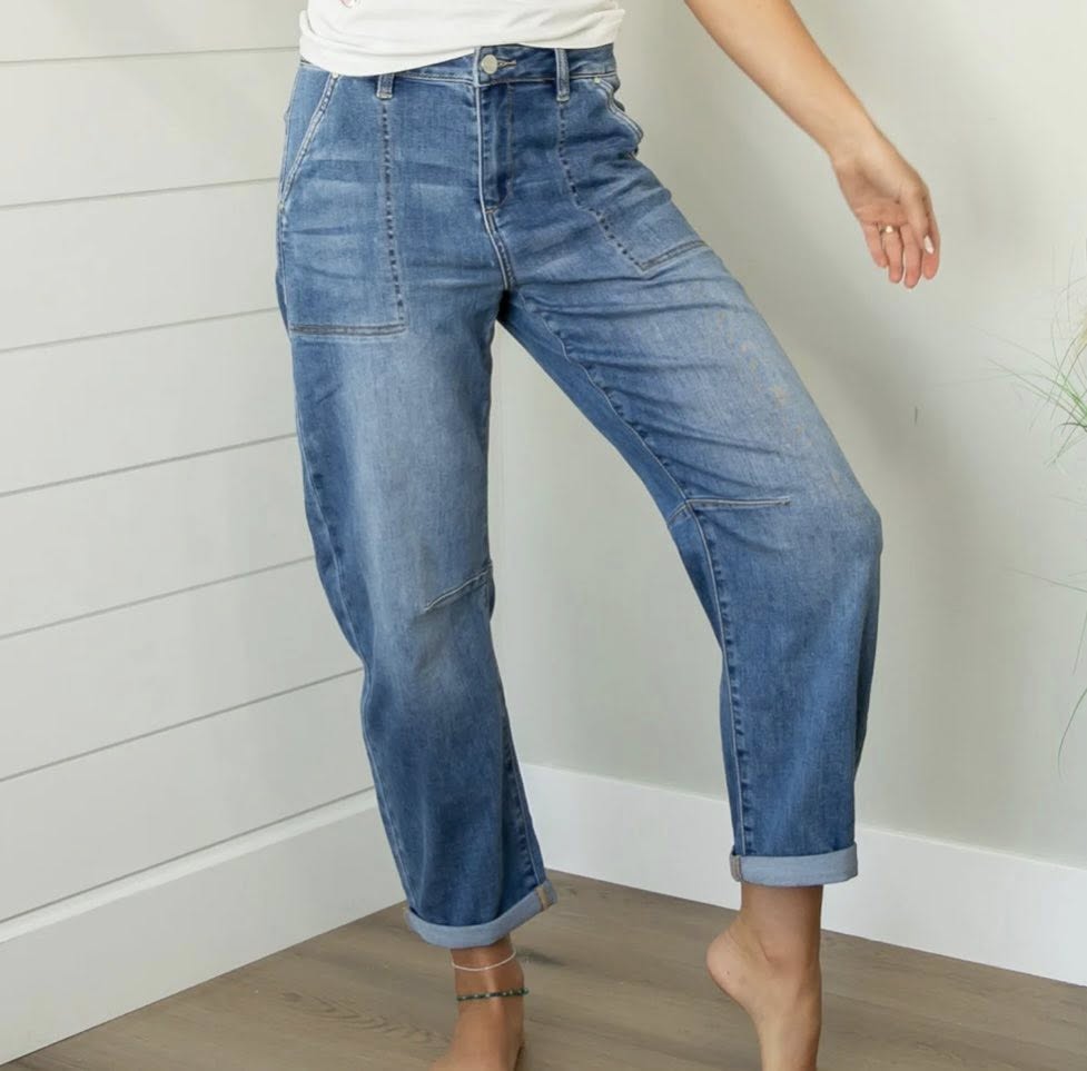 Risen Slouchy Patch Pocket Jean