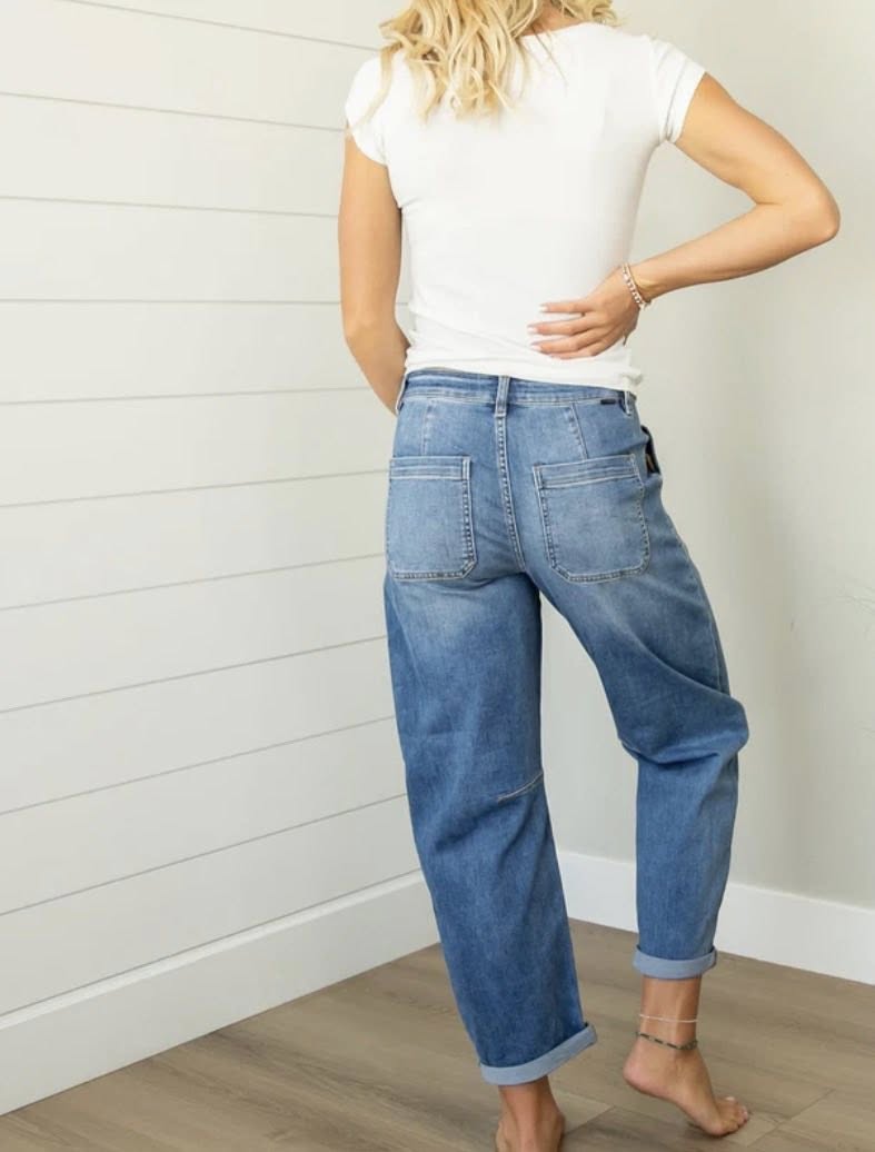 Risen Slouchy Patch Pocket Jean