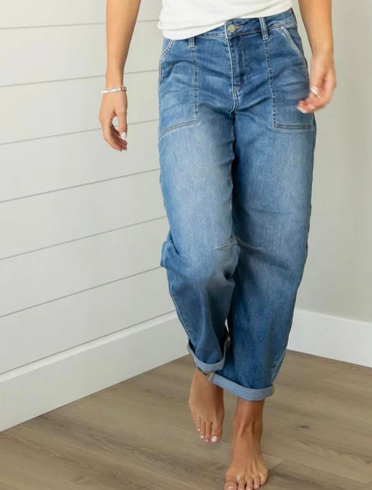 Risen Slouchy Patch Pocket Jean