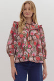 The Ruby Floral top