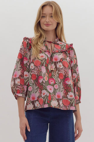 The Ruby Floral top