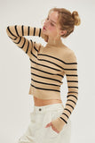 Striped Crop Sweater