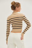 Striped Crop Sweater