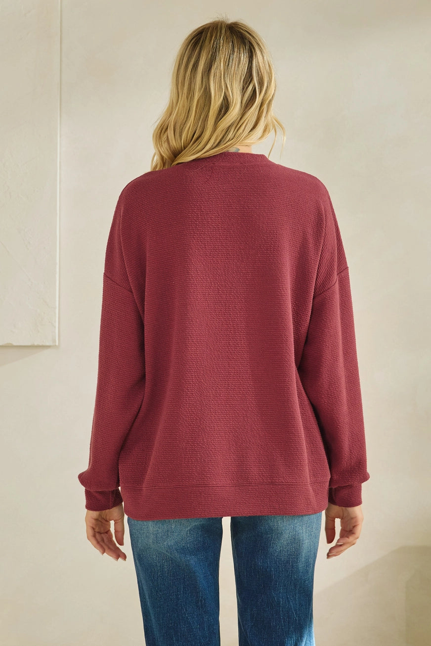Texas Maroon Sweatshirt