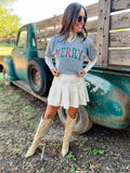 Merry Plaid Tee